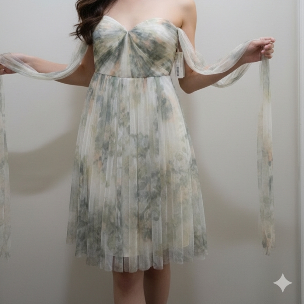 NWT Jenny Yoo Strapless Romantic Dress [Size 12] Maia Fairycore Etherial Pastel